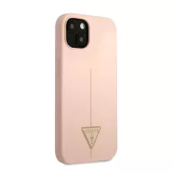   Guess Silicone Line Triangle Apple iPhone 13 hátlap tok, rószaszín