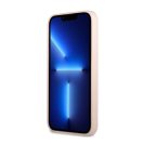 Guess Silicone Line Triangle Apple iPhone 13 mini hátlap tok, rószaszín