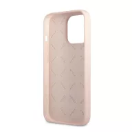   Guess Silicone Line Triangle Apple iPhone 13 Pro Max hátlap tok, rószaszín