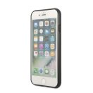 Guess Saffiano Double Card Apple iPhone SE 2022/2020/8/7 bőr hátlap tok, fekete