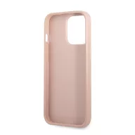   Guess Saffiano Double Card Apple iPhone 13 Pro bőr hátlap tok, rózsaszín