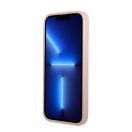 Guess Saffiano Double Card Apple iPhone 13 mini bőr hátlap tok, rózsaszín