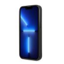 Guess Saffiano Triangle Apple iPhone 13 mini hátlap tok, ezüst