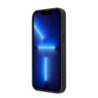   Guess 4G Saffiano Double Card Apple iPhone 13 Pro bőr hátlap tok, fekete