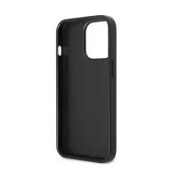   Guess 4G Saffiano Double Card Apple iPhone 13 Pro bőr hátlap tok, fekete