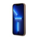 Guess 4G Saffiano Double Card Apple iPhone 13 Pro bőr hátlap tok, barna
