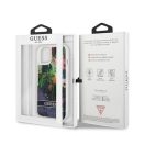 Guess Liquid Glitter Flower Apple iPhone 13 mini hátlap tok, kék