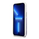 Guess Liquid Glitter Flower Apple iPhone 13 mini hátlap tok, lila