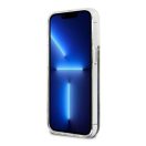 Guess Liquid Glitter Flower Apple iPhone 13 Pro hátlap tok, kék