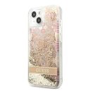 Guess Liquid Glitter Paisley Apple iPhone 13 mini hátlap tok, arany