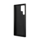 Guess PU 4G Metal Logo Samsung Galaxy S22 Ultra hátlap tok, rózsaszín