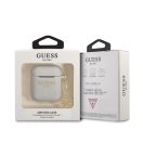 Guess 4G Charms Silicone Apple Airpods tok, szürke