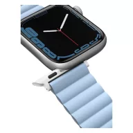   Uniq Revix mágneses szilikon szíj Apple Watch 42/44/45/49mm, fehér/kék