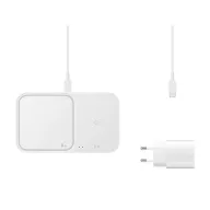   Samsung EP-P5400 Duo vezeték nélküli wireless gyorstöltő állomás, 15W, fehér