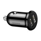 Baseus Grain Pro hálózati gyorstöltő adapter 2xUSB, 24W, fekete