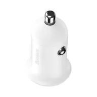   Baseus Grain Pro autós szivargyújtó gyorstöltő adapter 2xUSB, 24W, fehér