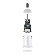   Baseus Grain Pro autós szivargyújtó gyorstöltő adapter 2xUSB, 24W, fehér