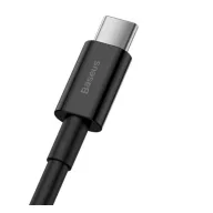   Baseus Superior USB-C gyorstöltő töltő- és adatkábel, 1m, fekete