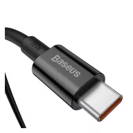   Baseus Superior USB-C / USB-C gyorstöltő töltő- és adatkábel, 1m, fekete