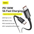 Baseus Superior USB-C / USB-C gyorstöltő töltő- és adatkábel, 1m, fekete