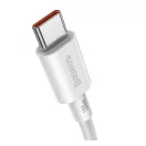 Baseus Superior Type-C - Type-C gyorstöltő adatkábel, 1m, fehér