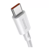   Baseus Superior Type-C - Type-C gyorstöltő adatkábel, 1m, fehér