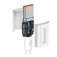   Baseus Superior Type-C - Type-C gyorstöltő adatkábel, 1m, fehér