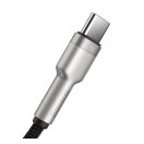 Baseus Cafule USB-C gyorstöltő töltő- és adatkábel, 0,25m, fekete
