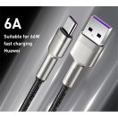 Baseus Cafule USB-C gyorstöltő töltő- és adatkábel, 0,25m, fekete