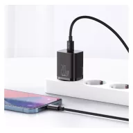   Baseus Super-Si hálózati gyorstöltő adapter USB-C, 20W, fekete
