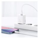Baseus Super-Si hálózati gyorstöltő adapter USB-C, 20W, fehér