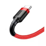   Baseus Cafule USB-C gyorstöltő töltő- és adatkábel, 1m, piros