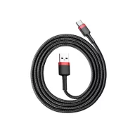   Baseus Cafule USB / USB-C gyorstöltő töltő- és adatkábel, 1m, piros-fekete
