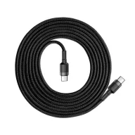   Baseus Cafule USB-C gyorstöltő töltő- és adatkábel, 2m, szürke-fekete