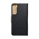 Fancy Samsung Galaxy S22+ flip tok, fekete-arany