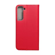 Magnet Samsung Galaxy S22+ mágneses flip tok, piros