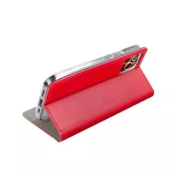 Magnet Samsung Galaxy S22+ mágneses flip tok, piros