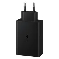   Samsung EP-T6530NBE Trio hálózati gyorstöltő USB-A+ 2xUSB-C, 65W, fekete