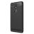 Huawei Honor 7X, TPU szilikon tok, közepesen ütésálló, szálcsiszolt, karbon minta, fekete