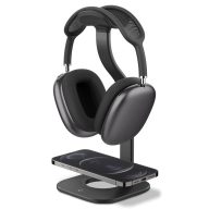   Spigen Nanotac Apple Airpods Max Stand MagFit, Magsafe asztali töltőpad és Apple AirPods Max tartó állvány, fekete