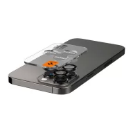  Spigen Glas.tR EZ Fit Optik Pro Apple iPhone 14 Pro / 14 Pro Max / 15 Pro / 15 Pro Max / 16 Pro / 16 Pro Max / 17 Pro / 17 Pro Max, Tempered kameralencse-védő fólia felhelyező kerettel, fekete (2db)