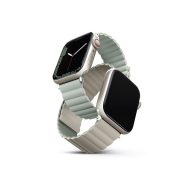   Uniq Revix mágneses szilikon szíj Apple Watch 38/40/41mm, zsálya/bézs