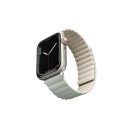 Uniq Revix mágneses szilikon szíj Apple Watch 38/40/41mm, zsálya/bézs
