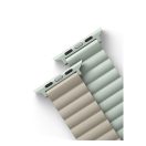 Uniq Revix mágneses szilikon szíj Apple Watch 38/40/41mm, zsálya/bézs