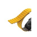 Uniq Revix mágneses szilikon szíj Apple Watch 42/44/45/49mm, mustár/khaki