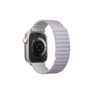   Uniq Revix mágneses szilikon szíj Apple Watch 42/44/45/49mm, lila/fehér