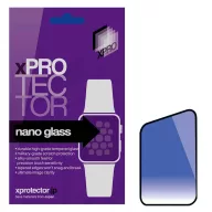   Apple Watch 45mm Xprotector Nano Glass kijelzővédő fólia, fekete kerettel