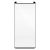 Samsung Galaxy S9 Plus SM-G965, Kijelzővédő fólia, ütésálló fólia (az íves részre is!), Tempered Glass (edzett üveg), small size, fekete