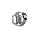 Uniq Monos Apple Watch 44/45mm hibrid szíj + tok, szürke
