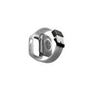 Uniq Monos Apple Watch 44/45mm hibrid szíj + tok, szürke